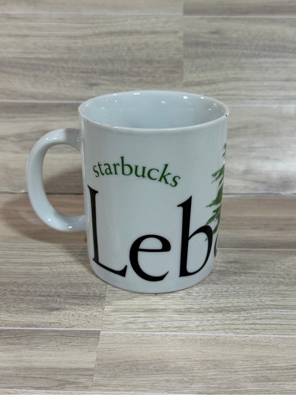 Starbucks White Mug with Green and Black Lebanon CityTN Collectors Series